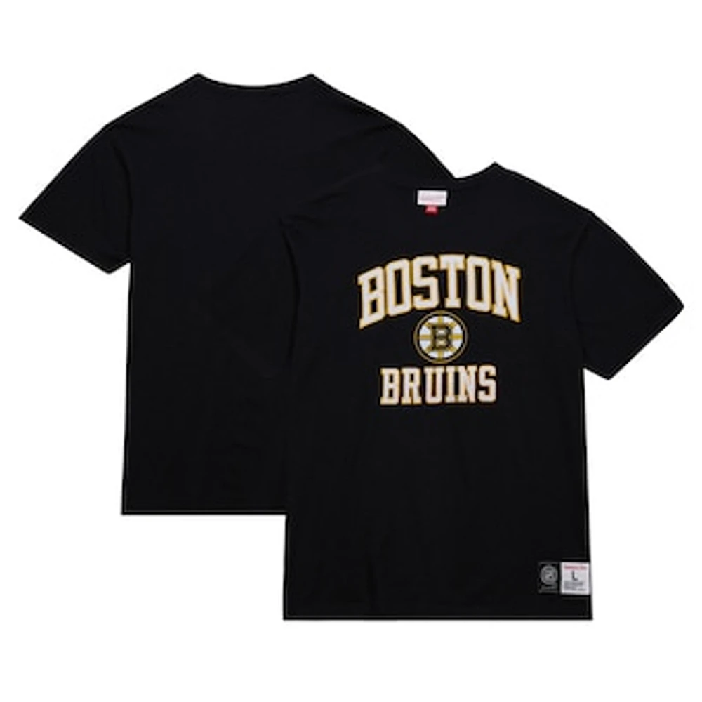 Men's Mitchell & Ness Black Boston Bruins Legendary Slub T-Shirt