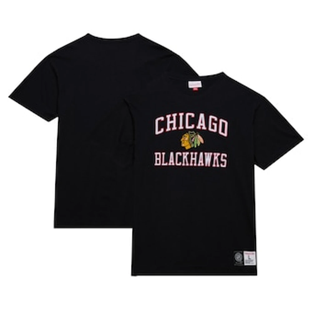 Men's Mitchell & Ness Black Chicago Blackhawks Legendary Slub T-Shirt