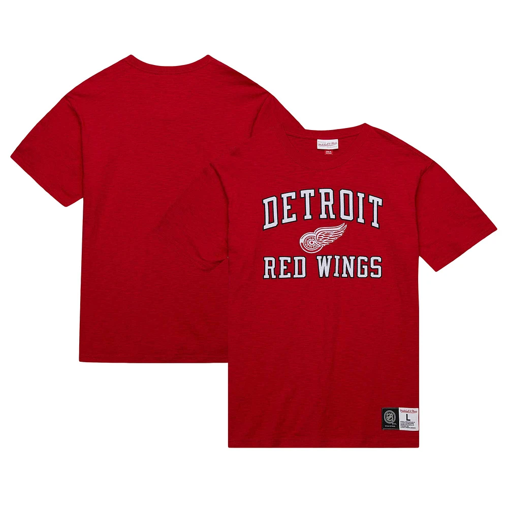 Men's Mitchell & Ness Red Detroit Wings Legendary Slub T-Shirt