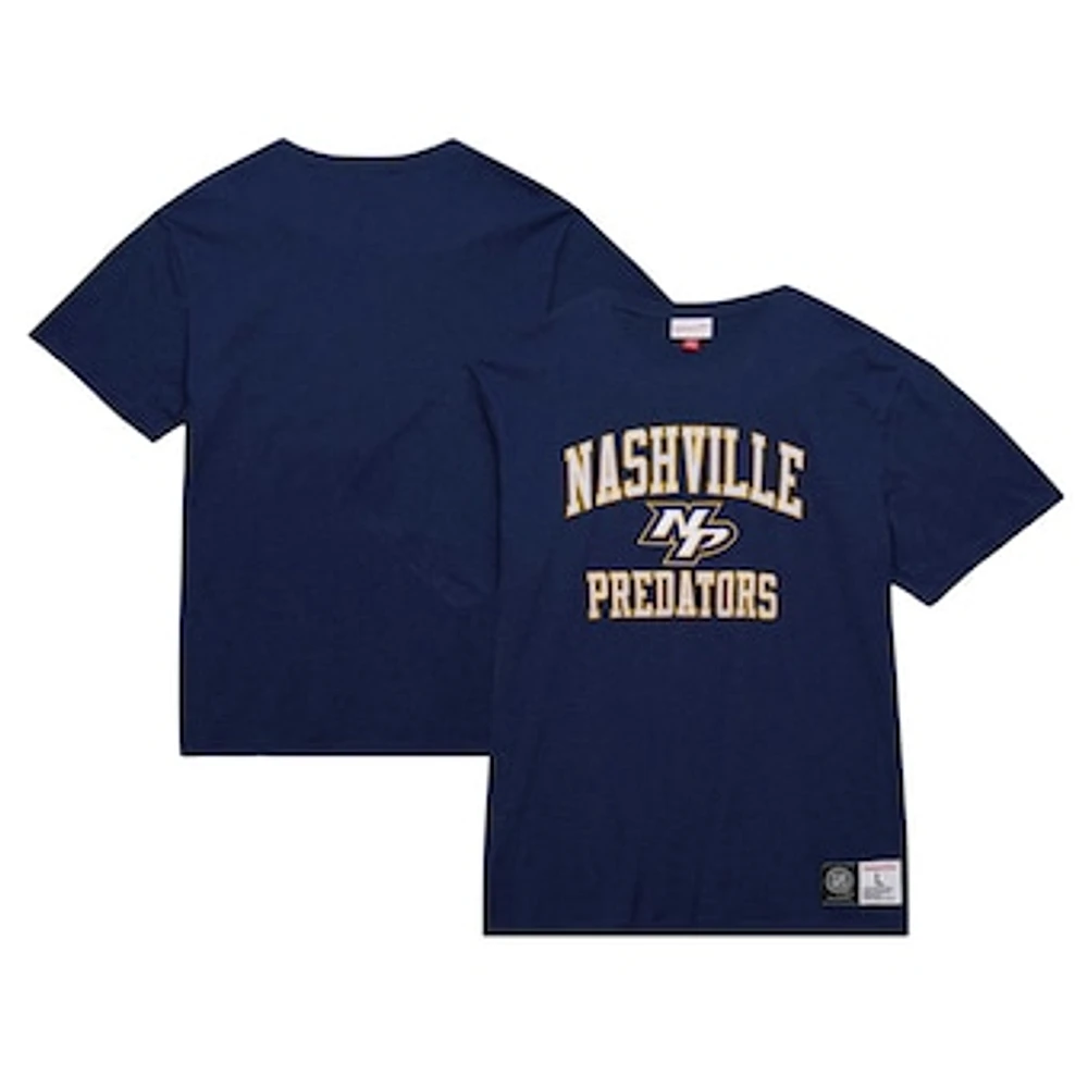 Men's Mitchell & Ness Navy Nashville Predators Legendary Slub T-Shirt