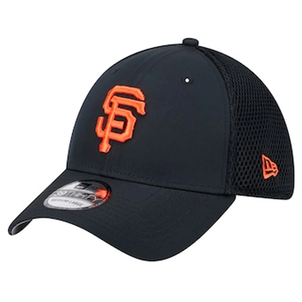 Men's New Era Black San Francisco Giants Team Tone 39THIRTY Flex Hat