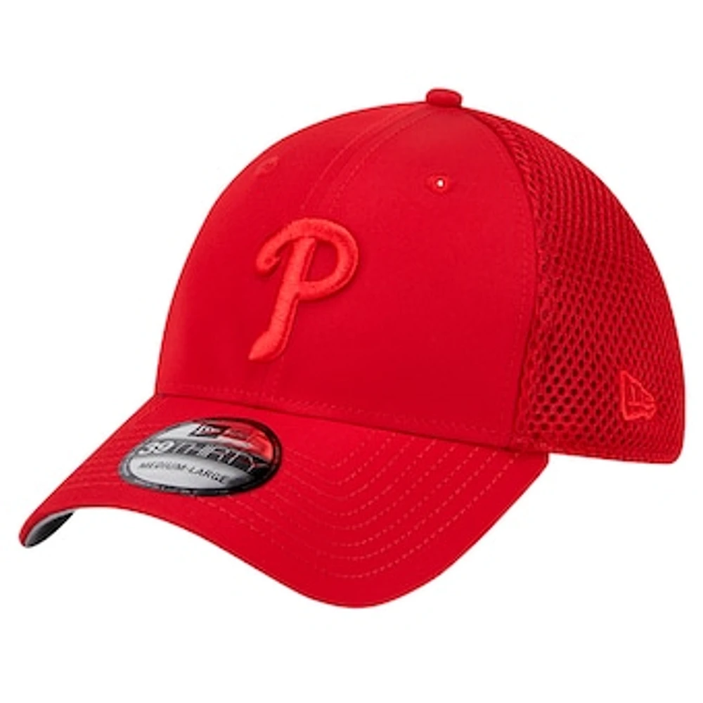 Men's New Era Red Philadelphia Phillies Team Tone 39THIRTY Flex Hat