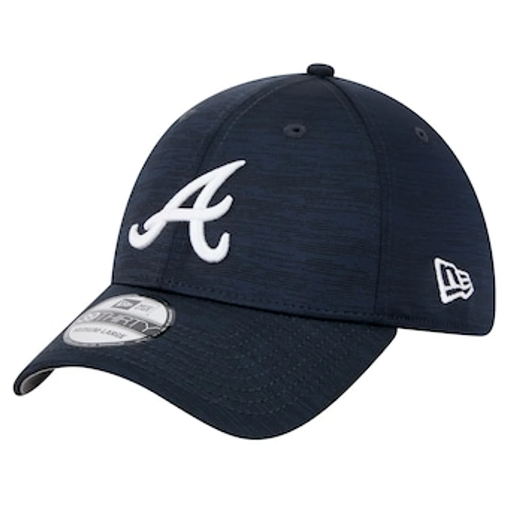 Men's New Era Navy Atlanta Braves Tech 39THIRTY Flex Hat