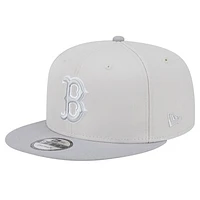 Men's New Era Khaki/Gray Boston Red Sox Color Pack Two-Tone 9FIFTY Snapback Hat