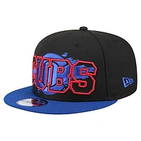 Men's New Era Black Chicago Cubs Splatter 9FIFTY Snapback Hat