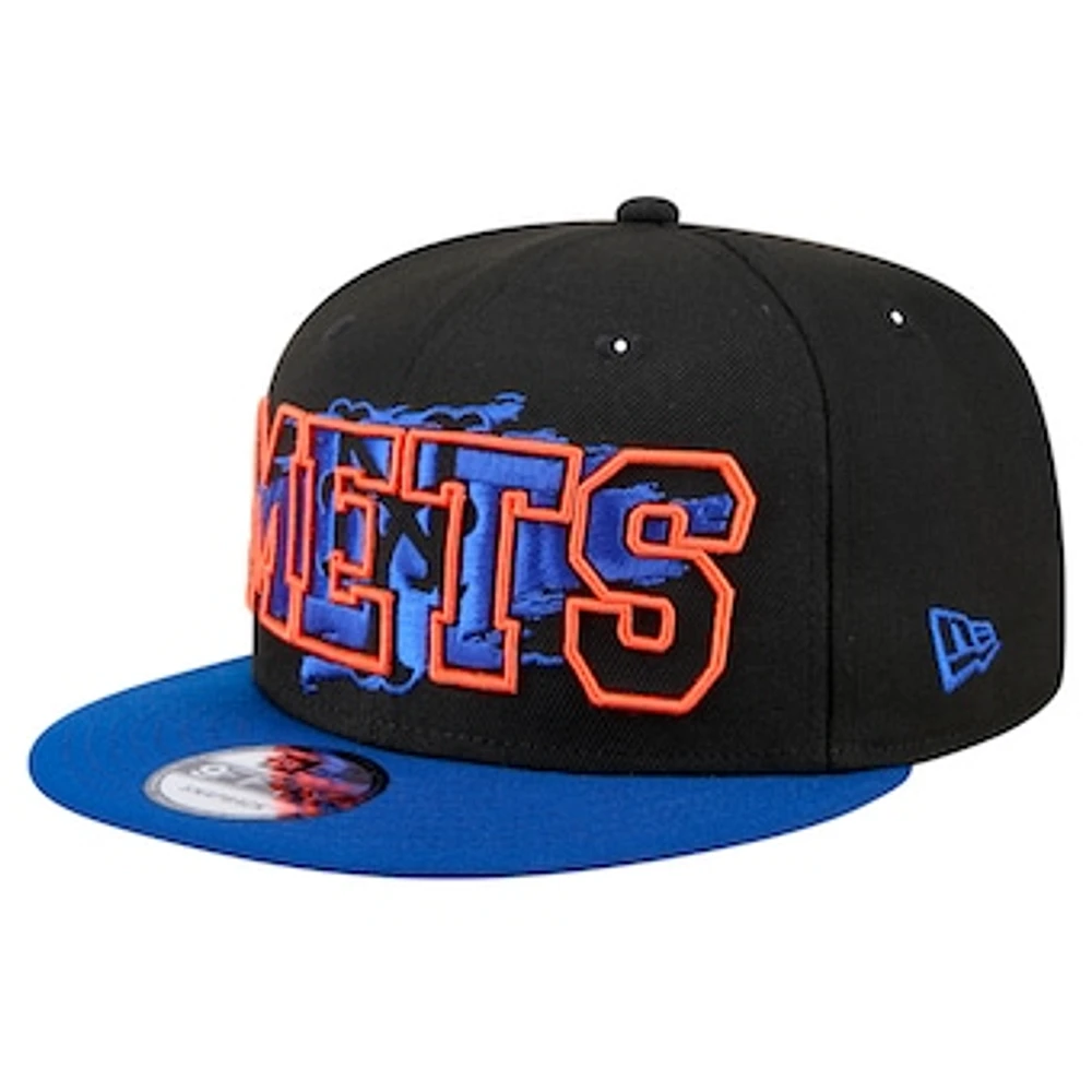 Men's New Era Black New York Mets Splatter 9FIFTY Snapback Hat