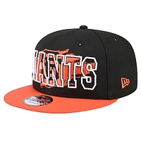 Men's New Era Black San Francisco Giants Splatter 9FIFTY Snapback Hat