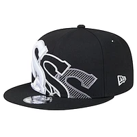 Men's New Era Black Chicago White Sox Team Shadow 9FIFTY Snapback Hat