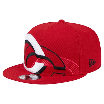 Men's New Era Red Cincinnati Reds Team Shadow 9FIFTY Snapback Hat