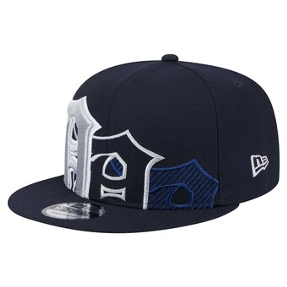 Men's New Era Navy Detroit Tigers Team Shadow 9FIFTY Snapback Hat