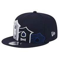 Men's New Era Navy Detroit Tigers Team Shadow 9FIFTY Snapback Hat