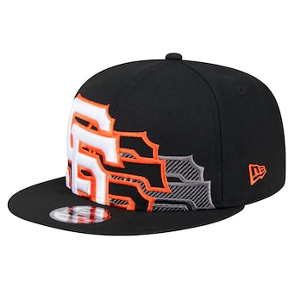 Men's New Era Black San Francisco Giants Team Shadow 9FIFTY Snapback Hat