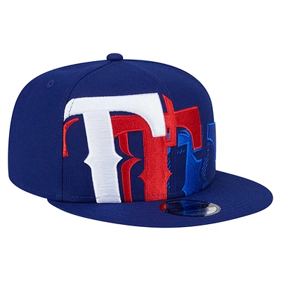 Men's New Era Royal Texas Rangers Team Shadow 9FIFTY Snapback Hat