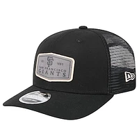 Men's New Era Black San Francisco Giants Labeled 9SEVENTY Stretch-Snap Adjustable Hat