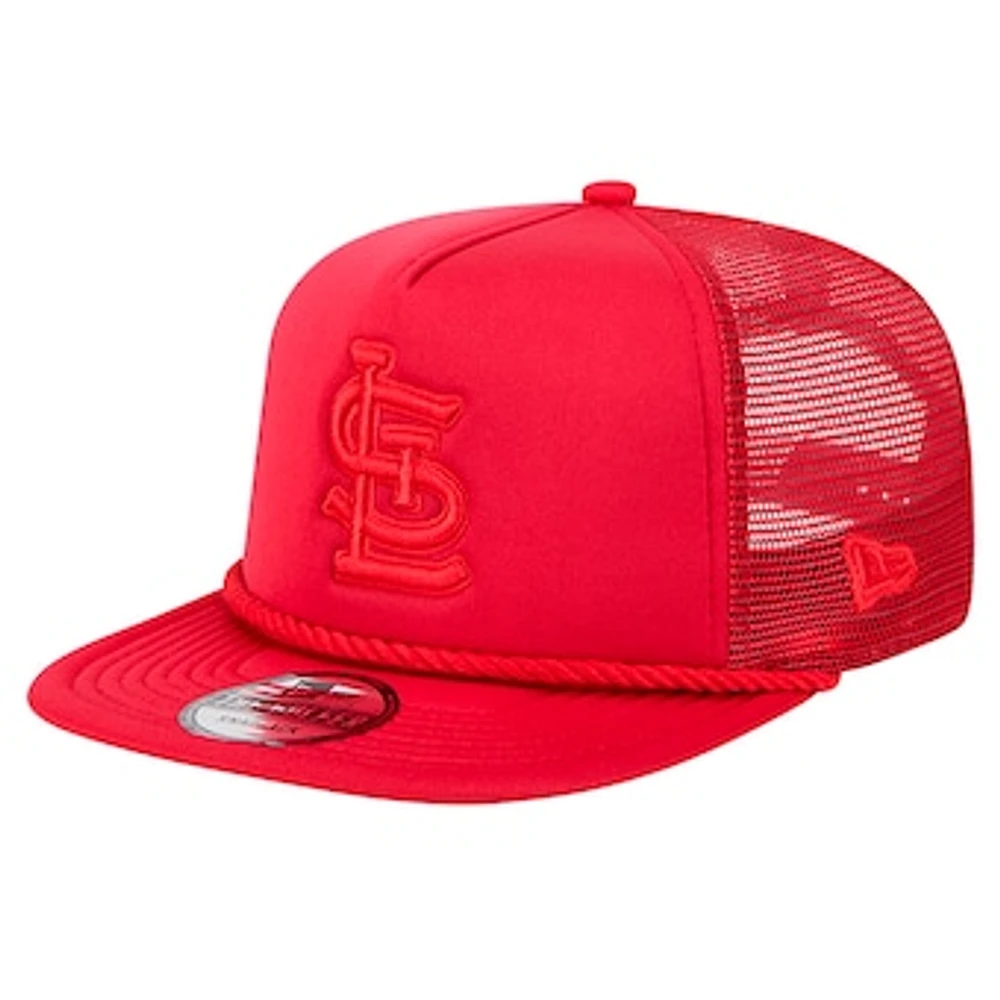 Men's New Era St. Louis Cardinals Tone Foam Meshback Golfer Snapback Hat