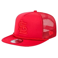 Men's New Era St. Louis Cardinals Tone Foam Meshback Golfer Snapback Hat