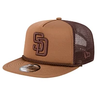 Men's New Era San Diego Padres Tone Foam Meshback Golfer Snapback Hat