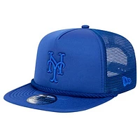 Men's New Era Royal New York Mets Tone Foam Meshback Golfer Snapback Hat