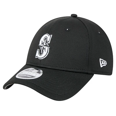 Men's New Era Black Seattle Mariners Pivot 9FORTY Adjustable Hat