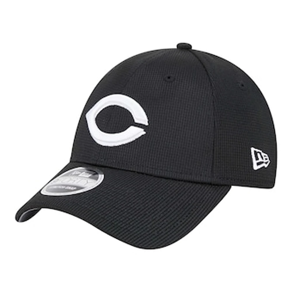 Men's New Era Black Cincinnati Reds Pivot 9FORTY Adjustable Hat