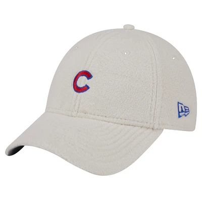 Women's New Era White Chicago Cubs Chrome Cozy 9FORTY Adjustable Hat