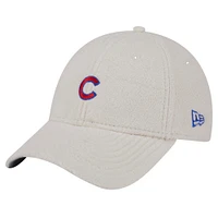 Women's New Era White Chicago Cubs Chrome Cozy 9FORTY Adjustable Hat