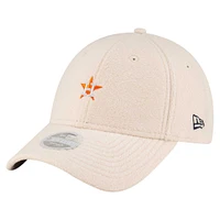 Women's New Era White Houston Astros Chrome Cozy 9FORTY Adjustable Hat