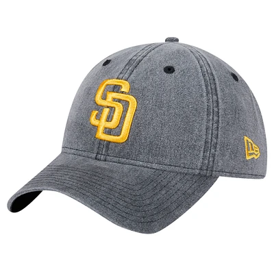 Men's New Era Black San Diego Padres Rugged Team 9TWENTY Adjustable Hat