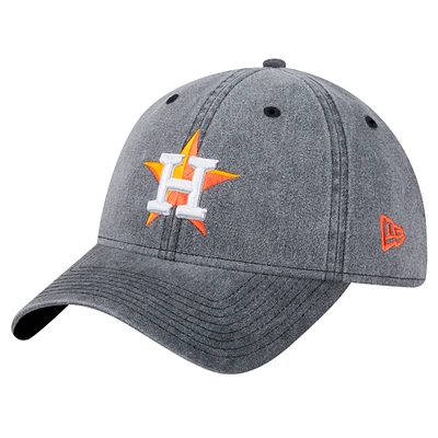 Men's New Era Black Houston Astros Rugged Team 9TWENTY Adjustable Hat