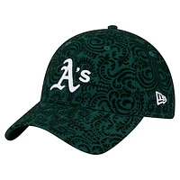 Women's New Era Green Oakland Athletics Flair 9TWENTY Adjustable Hat