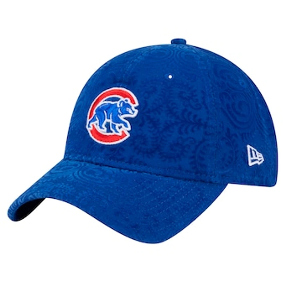 Women's New Era Royal Chicago Cubs Flair 9TWENTY Adjustable Hat