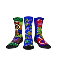 Youth Rock Em Socks  Royal Buffalo Bills TMNT Three-Pack Crew Sock Set