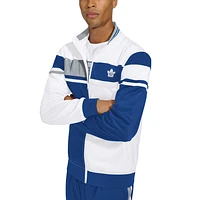 Men's Starter White Toronto Maple Leafs Jordan Pique Full-Zip Track Jacket