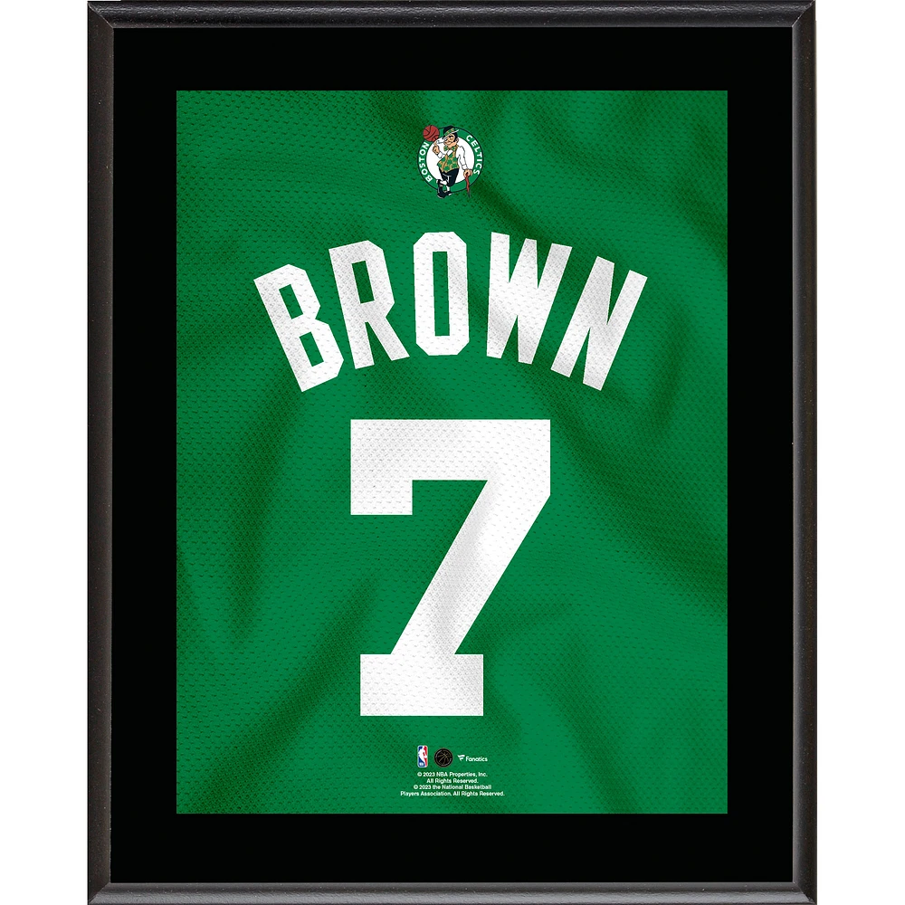 Jaylen Brown Boston Celtics 10.5" x 13" Jersey Number Sublimated Player Plaque
