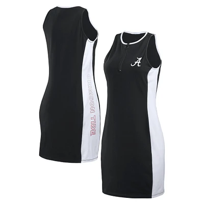 Women's WEAR by Erin Andrews Black Alabama Crimson Tide Bodyframing Tank Dress