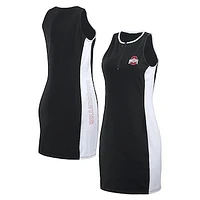 Women's WEAR by Erin Andrews Black Ohio State Buckeyes Bodyframing Tank Dress