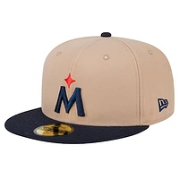 Men's New Era Khaki Minnesota Twins 59FIFTY Fitted Hat