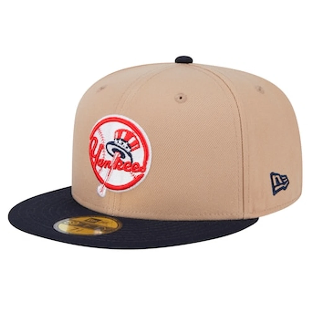 Men's New Era Khaki York Yankees 59FIFTY Fitted Hat