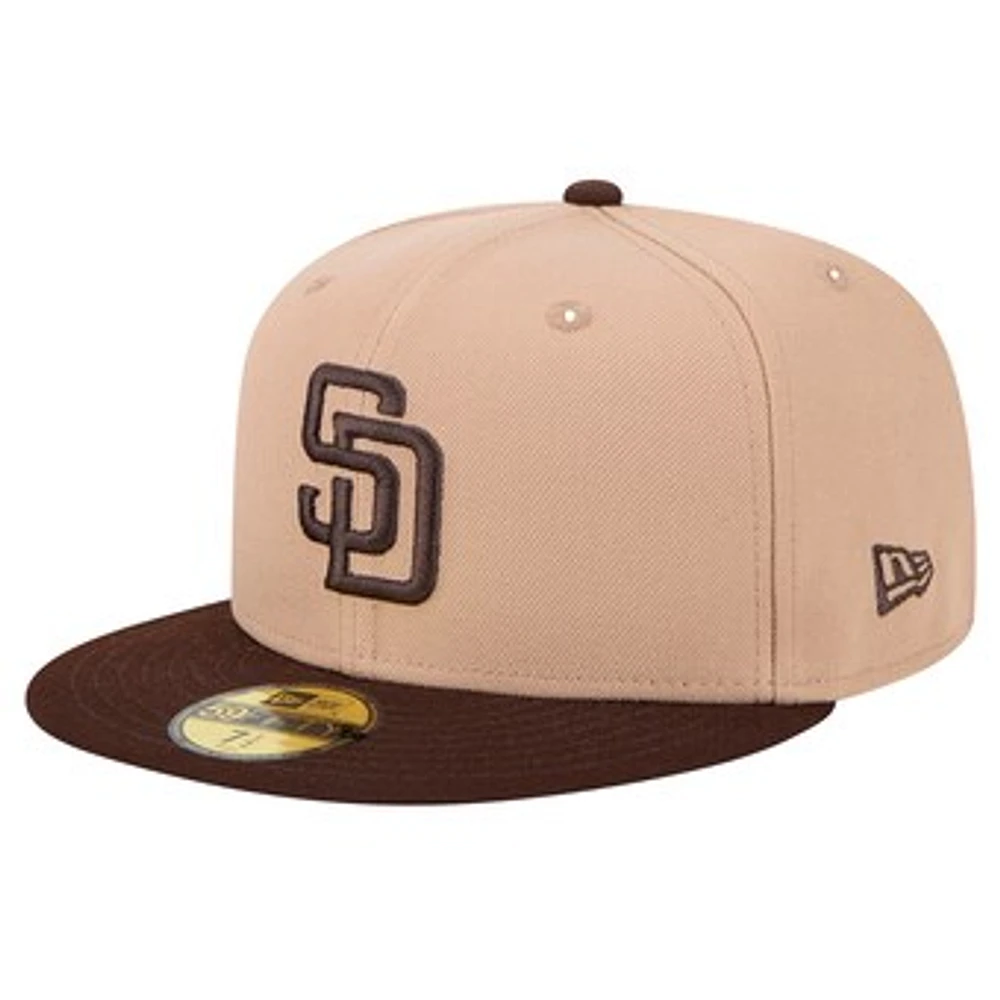 Men's New Era Khaki San Diego Padres 59FIFTY Fitted Hat