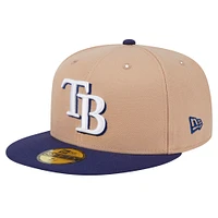 Men's New Era Khaki Tampa Bay Rays 59FIFTY Fitted Hat