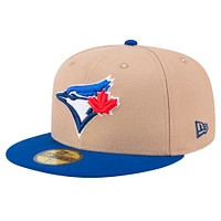 Men's New Era Khaki Toronto Blue Jays 59FIFTY Fitted Hat