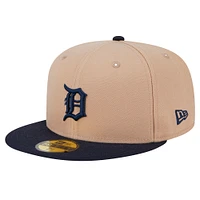 Men's New Era Khaki Detroit Tigers 59FIFTY Fitted Hat