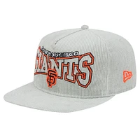 Men's New Era Gray San Francisco Giants Corduroy Golfer Snapback Hat