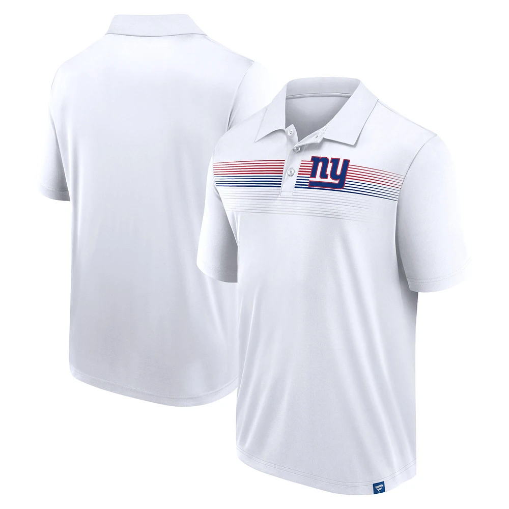 Men's Fanatics White New York Giants Big & Tall Sublimated Polo