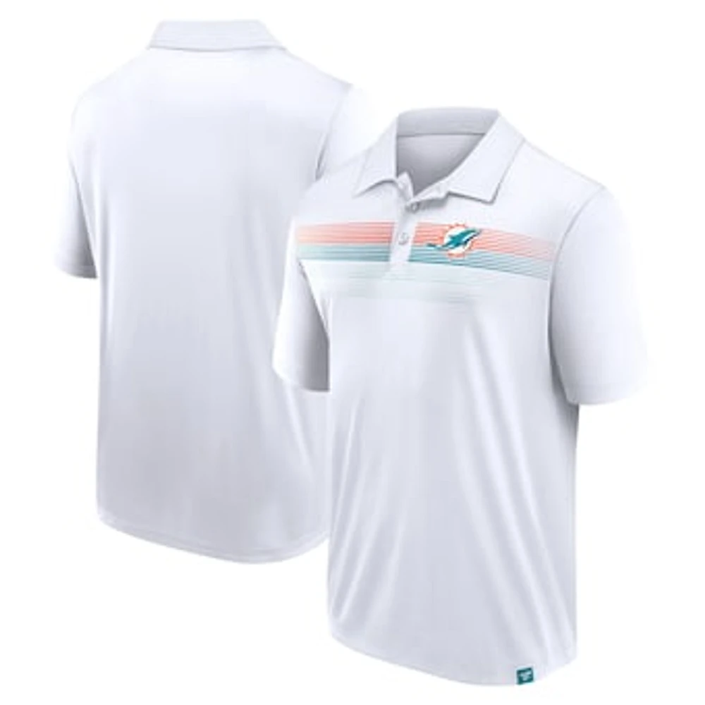 Men's Fanatics White Miami Dolphins Big & Tall Sublimated Polo