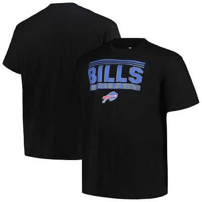 Men's Fanatics Black Buffalo Bills Big & Tall Pop T-Shirt