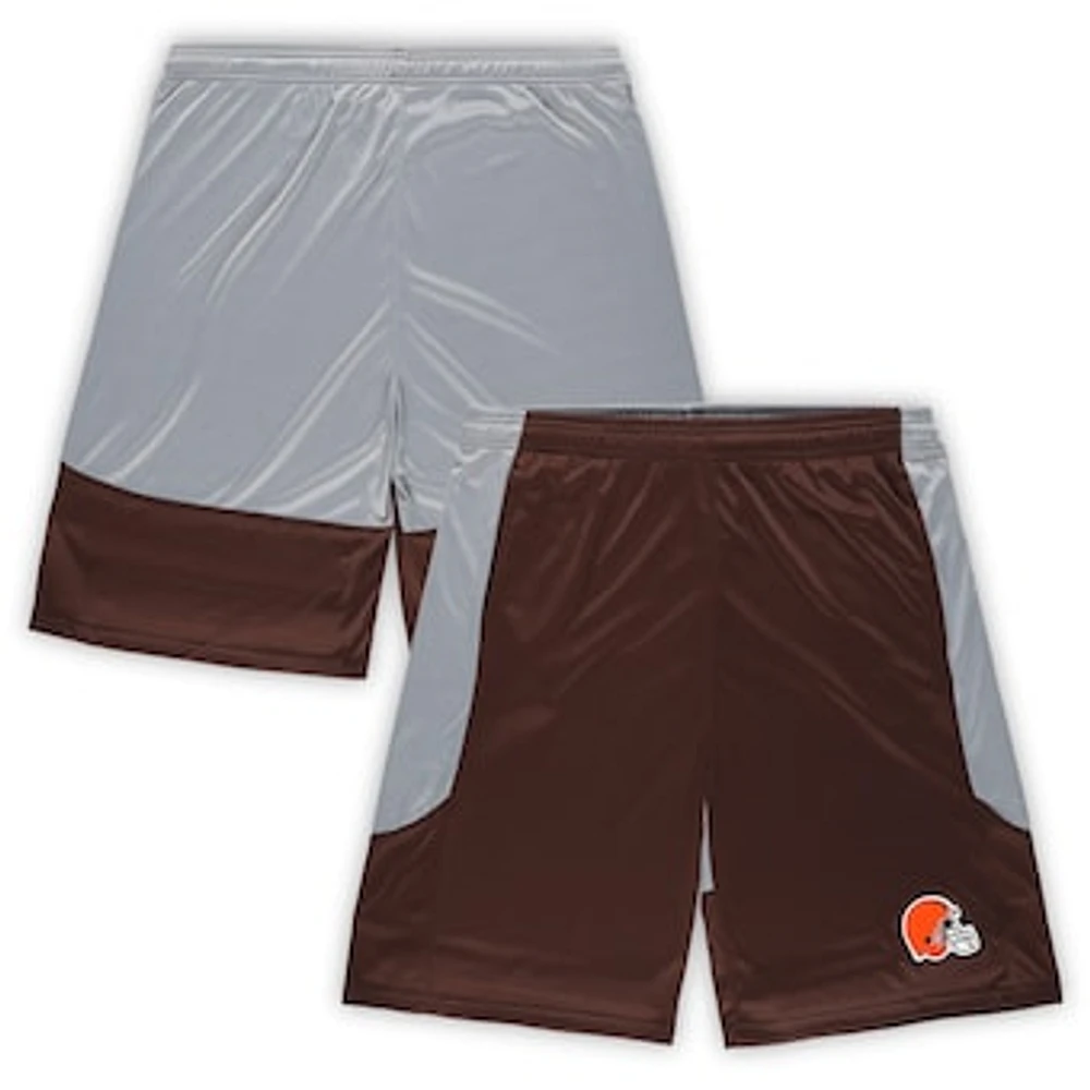 Men's Fanatics Brown Cleveland Browns Big & Tall Team Logo Shorts