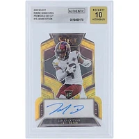 Jahan Dotson Washington Commanders Autographed 2022 Panini Select Gold Prizm Die Cut #RS-JD #3/10 BGS Authenticated Auto 10 Rookie Card