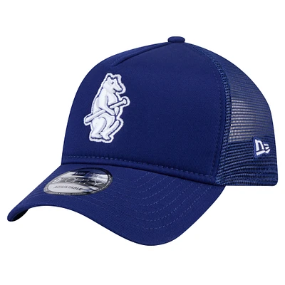 Men's New Era Royal Chicago Cubs 9FORTY A-Frame Trucker Adjustable Hat