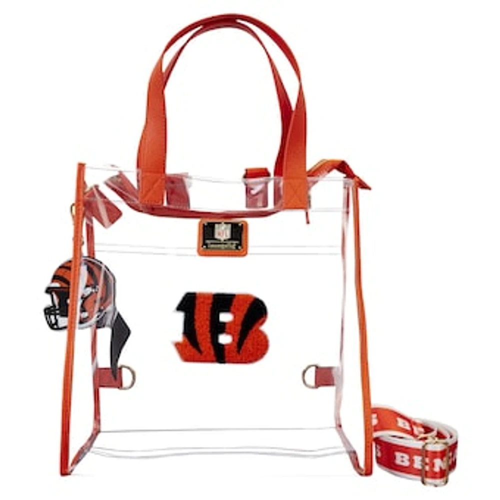 Loungefly Cincinnati Bengals Clear Convertible Backpack & Tote Bag